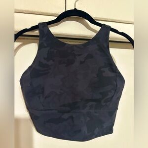 Lululemon Tank Sports Bra Camouflage 6 Black
